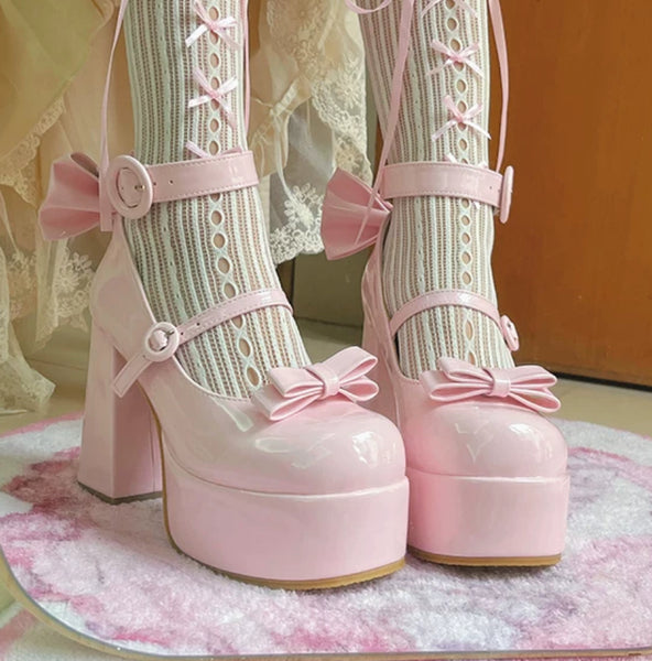 Sweet Lolita Girl High Heels Shoes