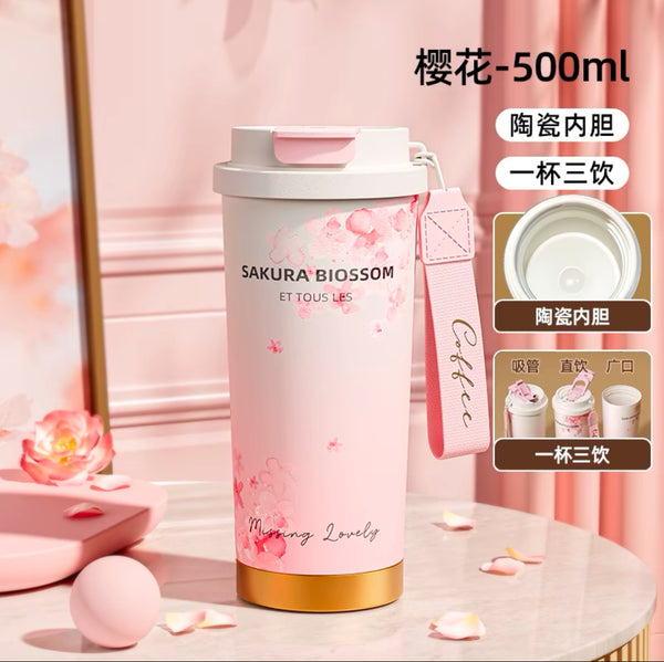 Cute Sakura Vacuum Cup