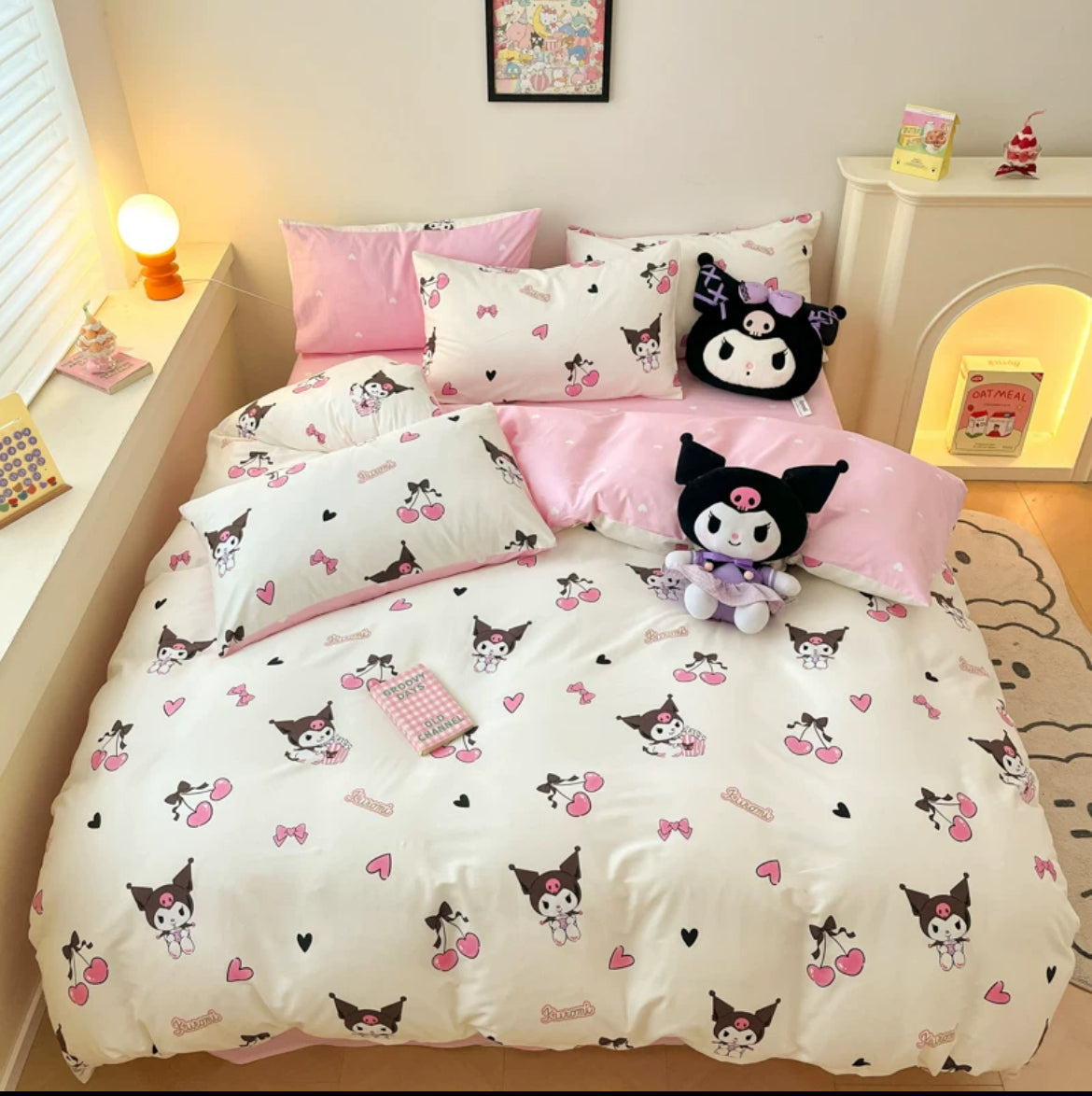 Cute Kuromi Bedding Set ivybycrafts
