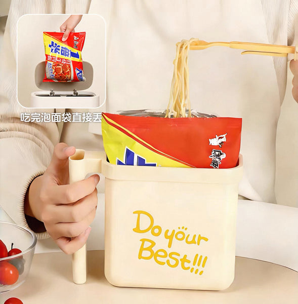 Funny Instant Noodle Bowl