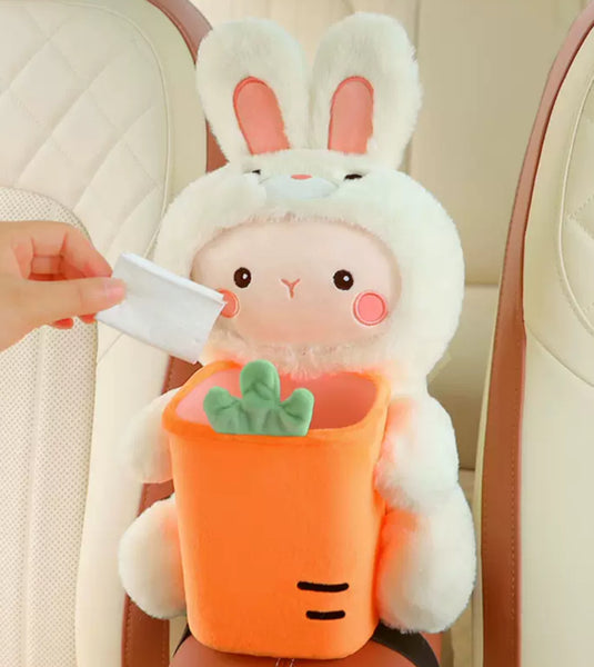 Kawaii Rabbit Car Tissue Box