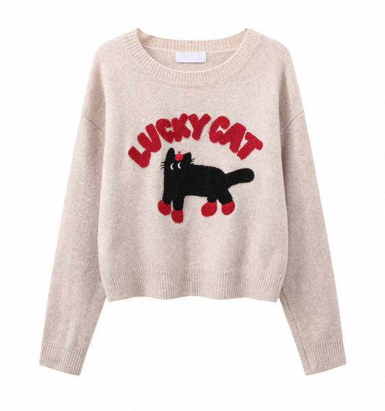 Lucky Cat Sweater
