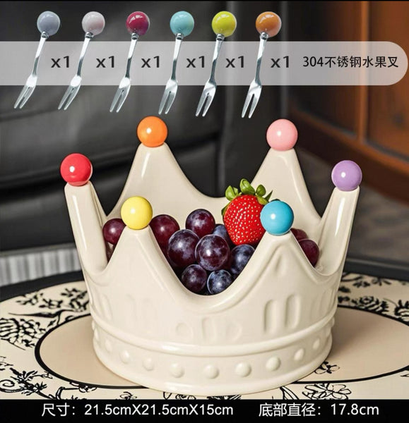 Cute Crown Fruits Dish