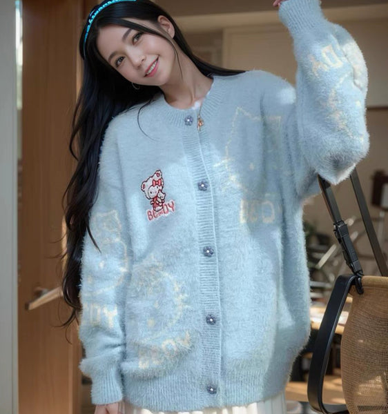 Cute Kitty Sweater Coat