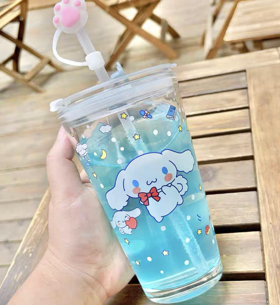 Cute Cartoon Glass Bottle