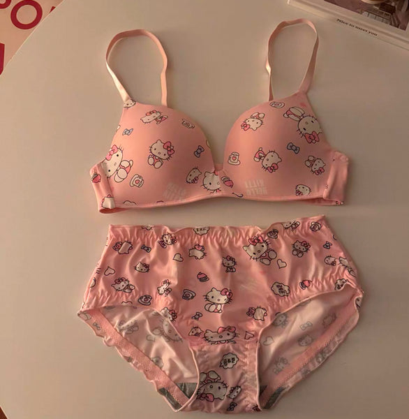 Kawaii Kitty Underwear Set