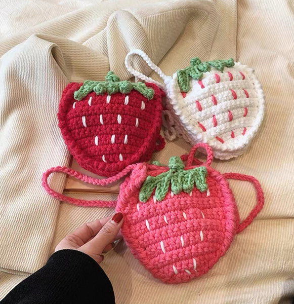 Cute Strawberry Handmade Bag