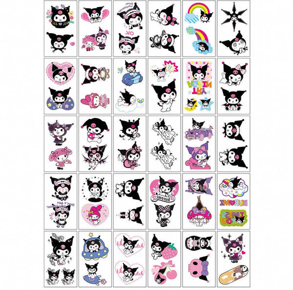 Cute Kitty Tattoo Sticker Set