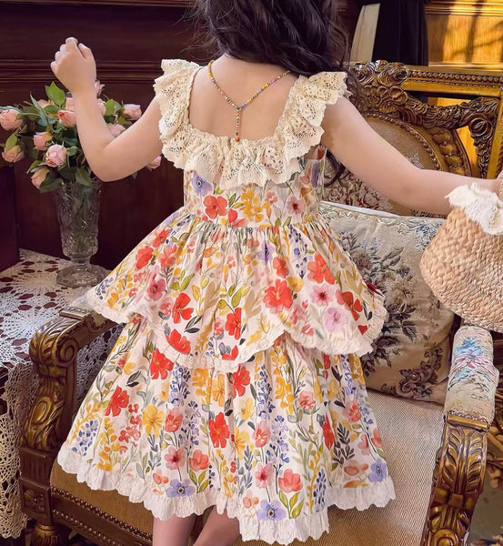 Cute Flowers Dress For Children
