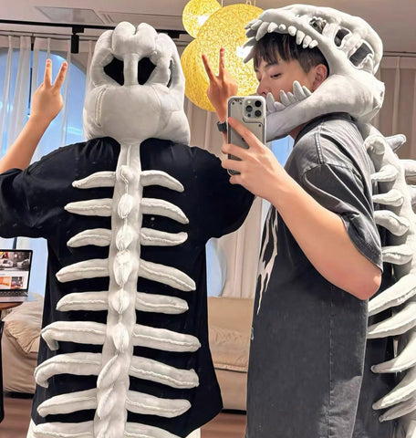 Cute Dinosaur Skeleton Plush Toy