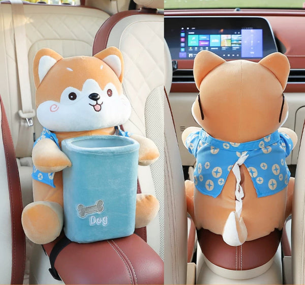 Cute Dog Car Tissue Box