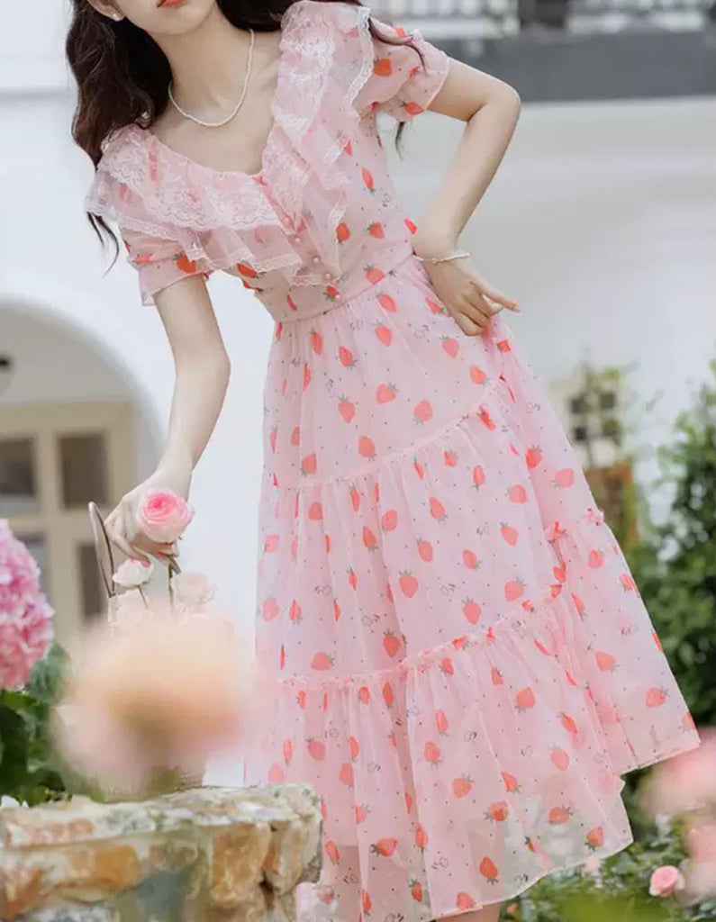 strawberry dress Cute Strawberry Dress – ivybycrafts