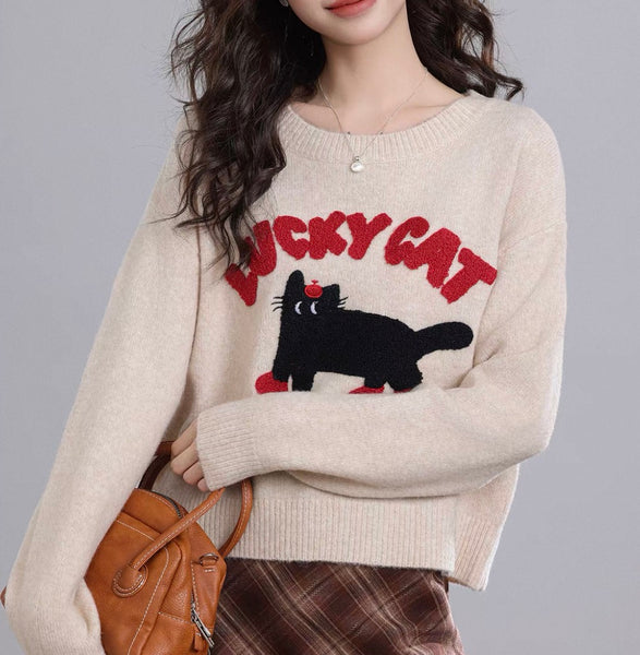 Lucky Cat Sweater