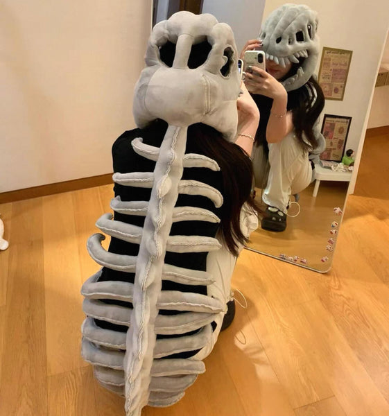 Cute Dinosaur Skeleton Plush Toy