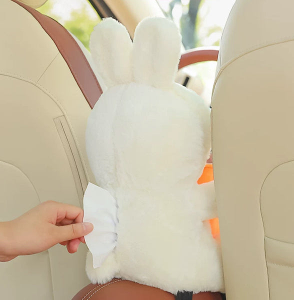 Kawaii Rabbit Car Tissue Box