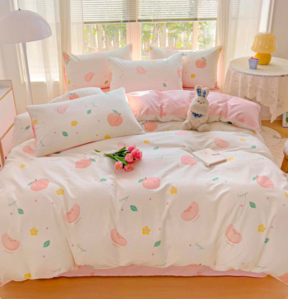 Harajuku Peach Bedding Set