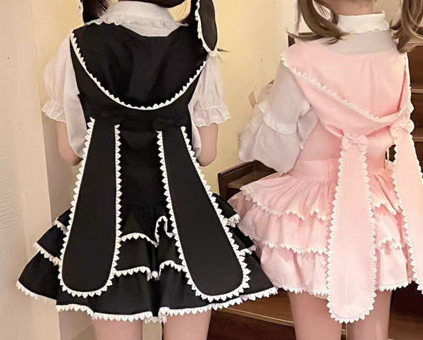 Kawaii Rabbit  Suspender Skirt