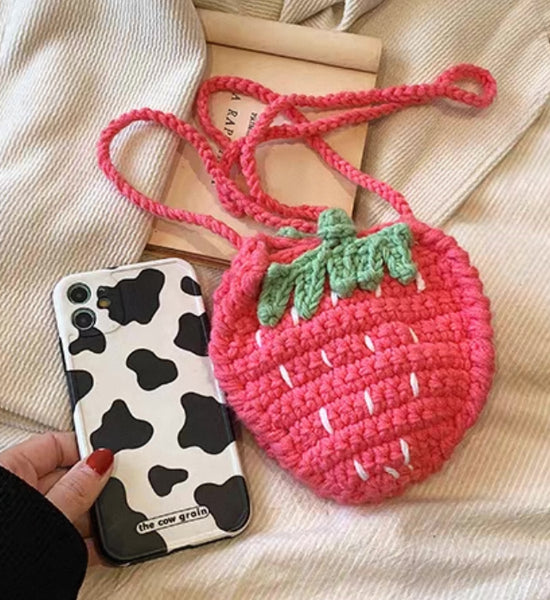 Cute Strawberry Handmade Bag