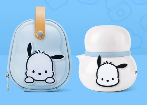 Cute Pochacco Portable Tea Set