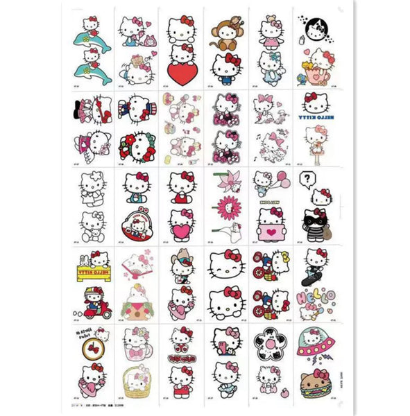 Cartoon Tattoo Sticker Set