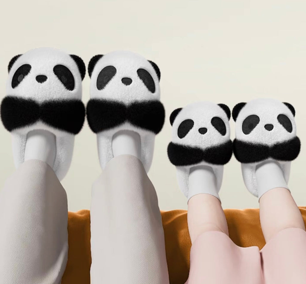 2023 Kids Cotton Shoes Cute Children's Cartoon Panda Slippers Comfortable  Warm Boys Girls Indoor Home Fluffy Winter Slippers - AliExpress