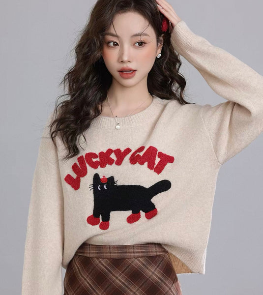 Lucky Cat Sweater