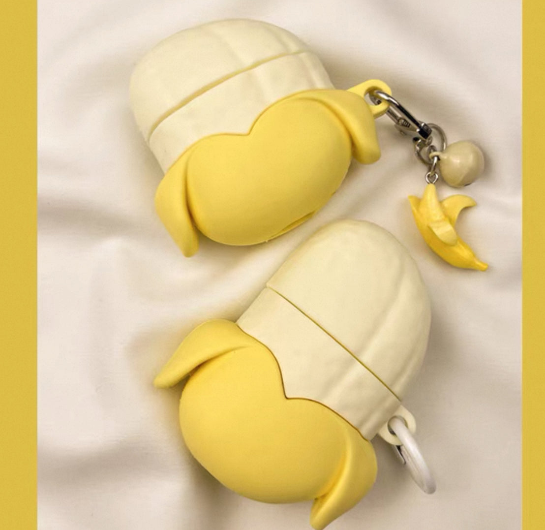 Cute Banana Airpods Protector Case For Iphone