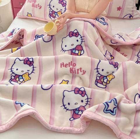 Soft Kawaii Cartoon Blanket