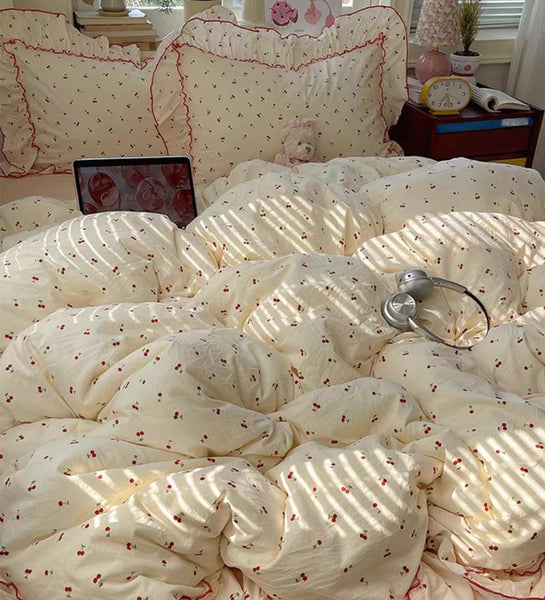Cute Cherries Bedding Set