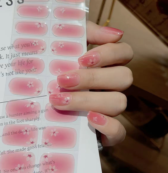 Cute Sakura Nail Care Sticker