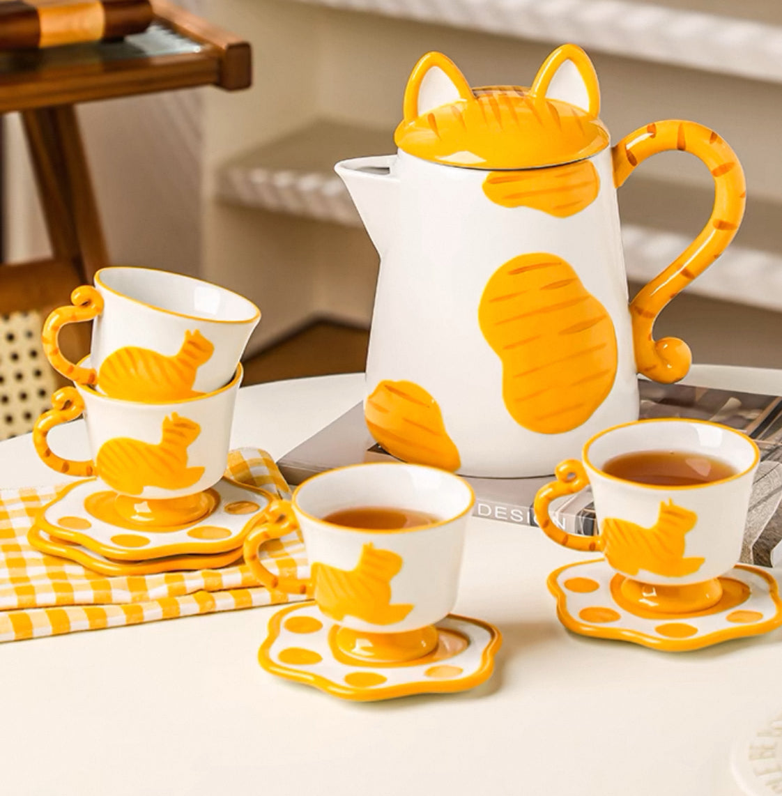 Kawaii Cat Tea Set