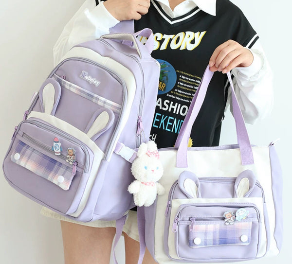 Harajuku Style Backpack Set