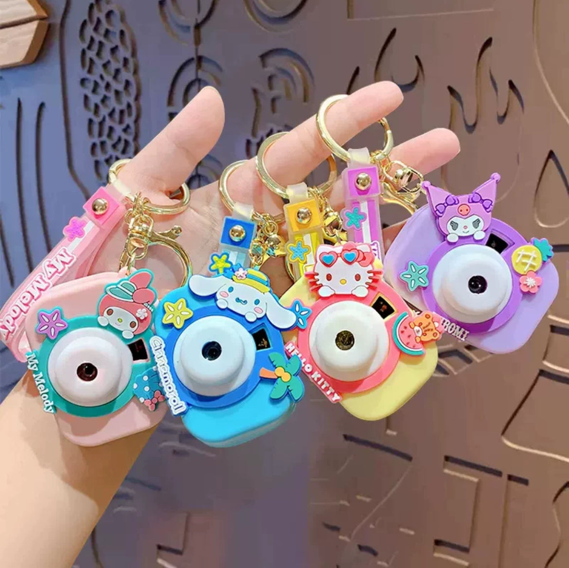 Cartoon Projection Key Chain