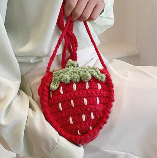 Cute Strawberry Handmade Bag