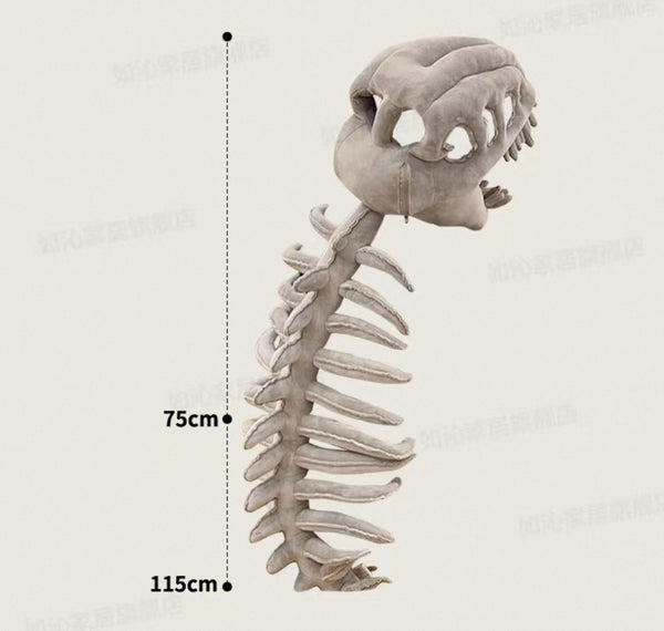 Cute Dinosaur Skeleton Plush Toy