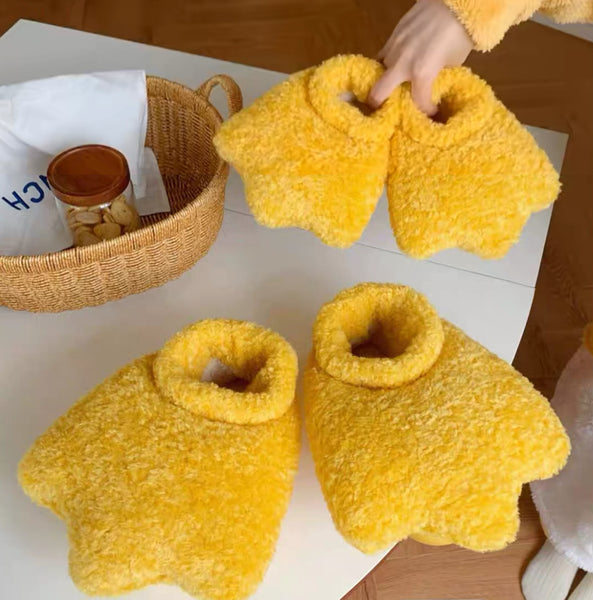 Cute Duck Paw Slippers