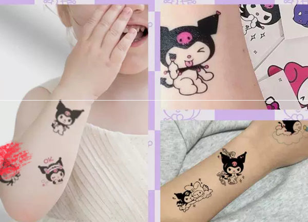 Cartoon Tattoo Sticker Set