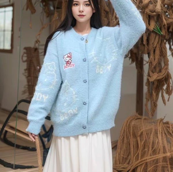 Cute Kitty Sweater Coat