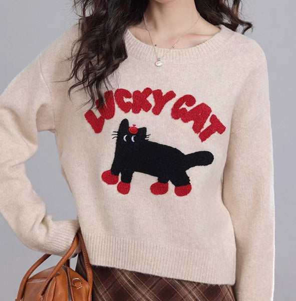 Lucky Cat Sweater