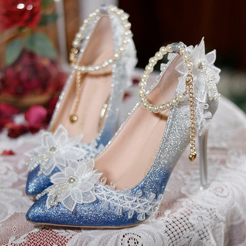 Sweet Girl Handmade High Heels Shoes