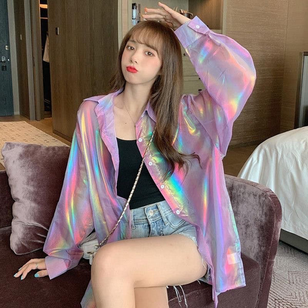 Rainbow Skin Bomber