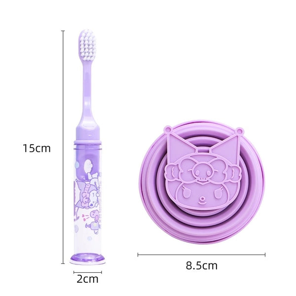 Cute Cartoon Folding Cup And Toothbrush