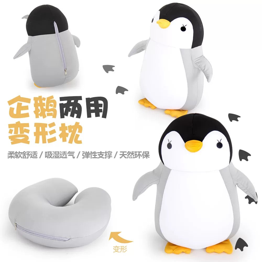 Cute Penguin U-Shaped Pillow