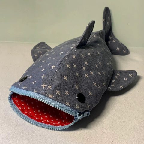 Cute Shark Pencil Bag