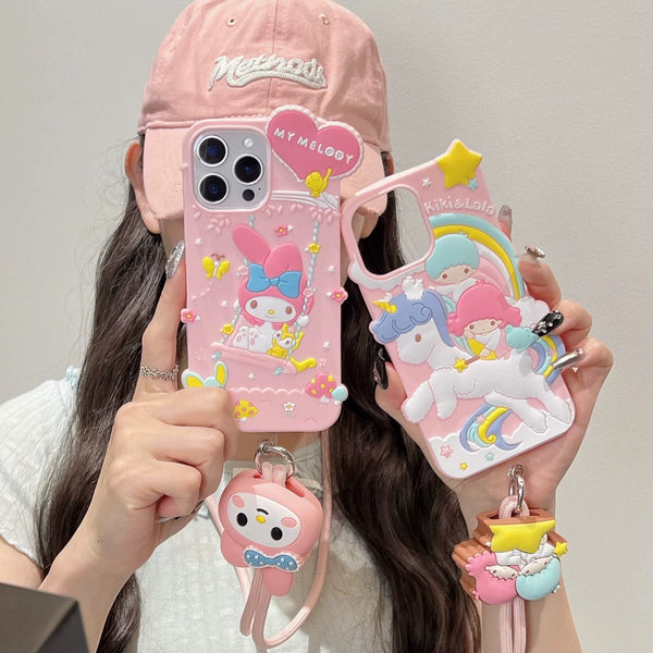 Kawaii Phone Case For IphoneXR/Xs max13/13pro/13promax/14/14pro/14promax/15/16/15pro/16pro/16promax