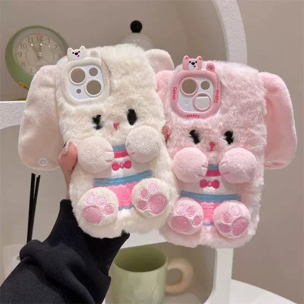 Soft Rabbit Phone Case For Iphone12/12pro/12proMax/13/13pro/13promax/14/14pro/14promax/15/15pro/15promax/16/16pro/16promax