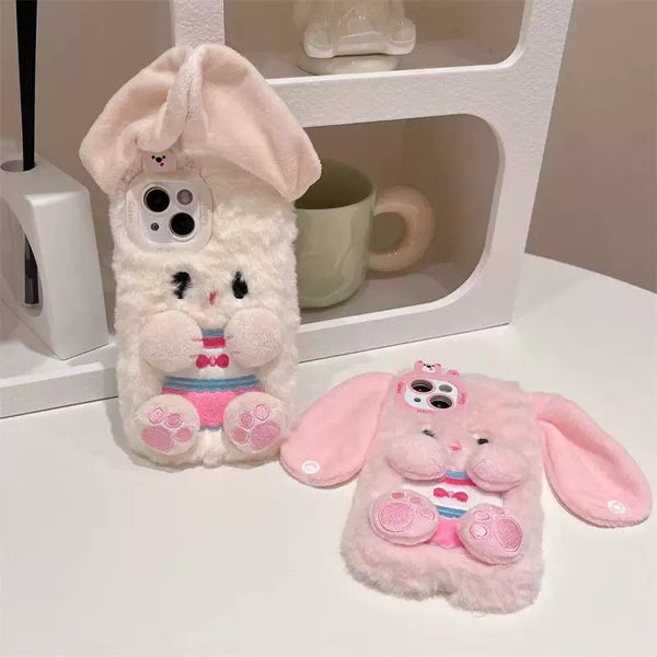 Soft Rabbit Phone Case For Iphone12/12pro/12proMax/13/13pro/13promax/14/14pro/14promax/15/15pro/15promax/16/16pro/16promax