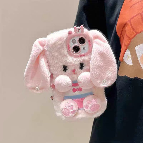 Soft Rabbit Phone Case For Iphone12/12pro/12proMax/13/13pro/13promax/14/14pro/14promax/15/15pro/15promax/16/16pro/16promax