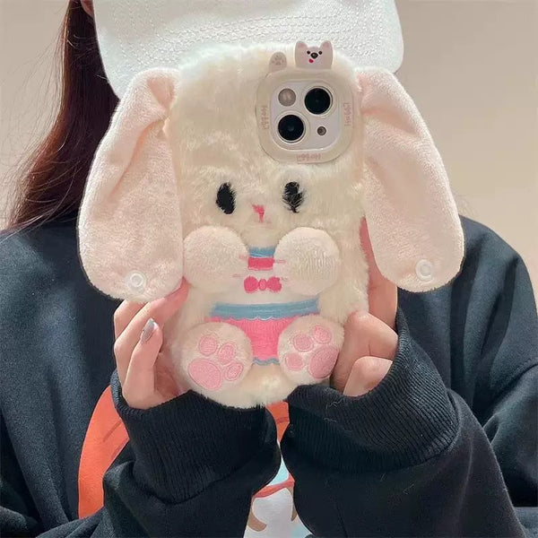Soft Rabbit Phone Case For Iphone12/12pro/12proMax/13/13pro/13promax/14/14pro/14promax/15/15pro/15promax/16/16pro/16promax