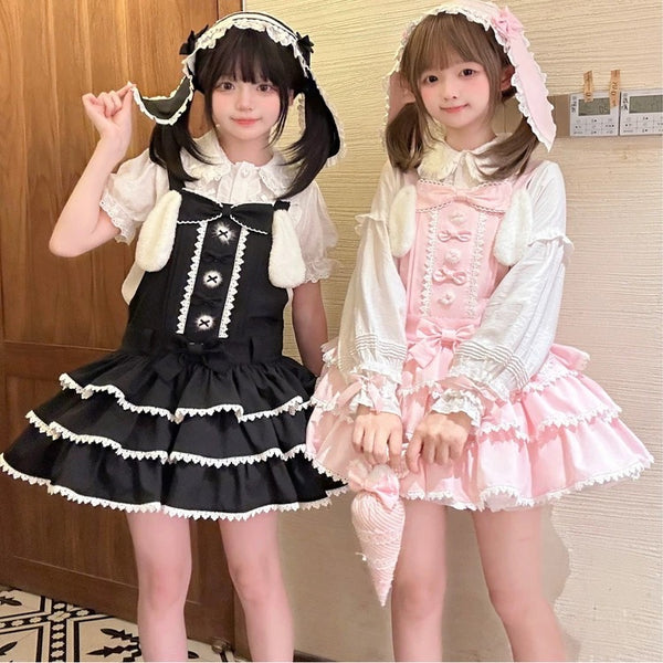 Kawaii Rabbit  Suspender Skirt